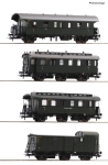 Roco 74014 - H0 - 4-tlg. Set Personenzug, DB, Ep. III